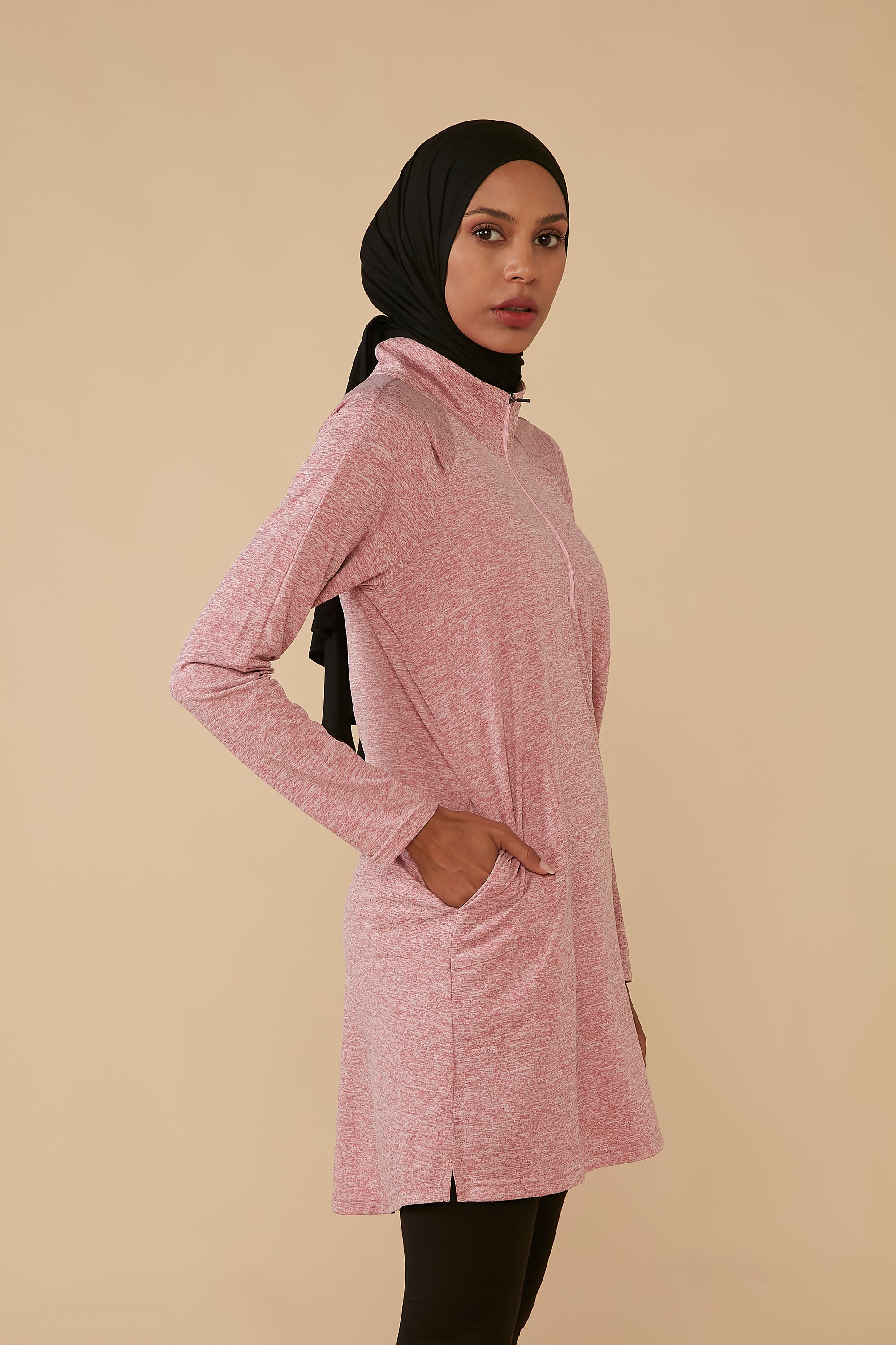 Mina Modest Athletic Top - Pink